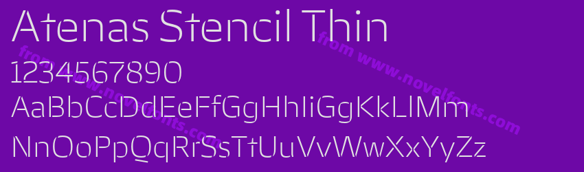 Atenas Stencil ThinPreview Atenas Stencil ThinPreview