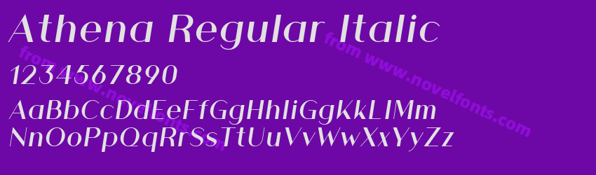 Athena Regular ItalicPreview