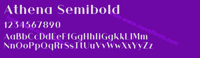 Athena SemiboldPreview