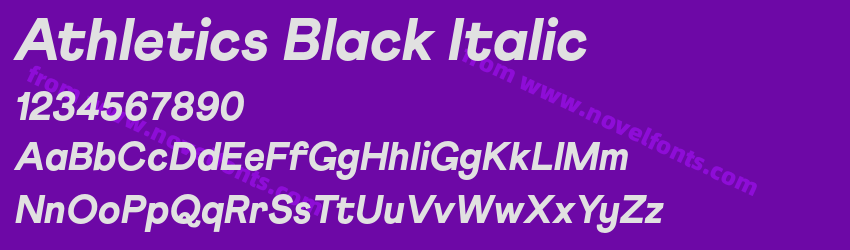Athletics Black ItalicPreview