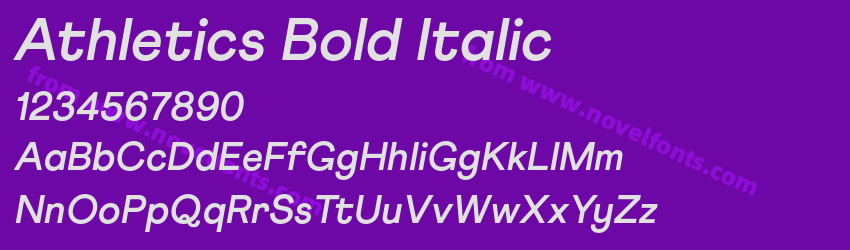 Athletics Bold ItalicPreview Athletics Bold ItalicPreview