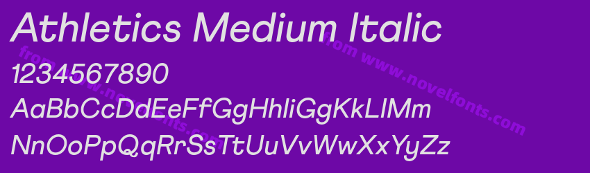 Athletics Medium ItalicPreview Athletics Medium ItalicPreview