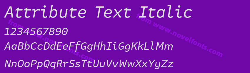 Attribute Text ItalicPreview