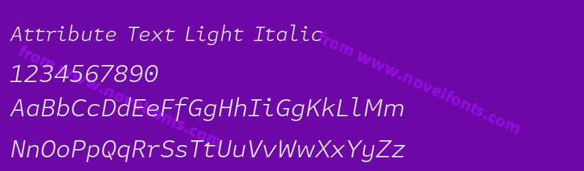 Attribute Text Light ItalicPreview Attribute Text Light ItalicPreview