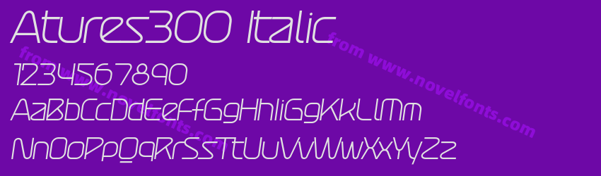 Atures300 ItalicPreview Atures300 ItalicPreview