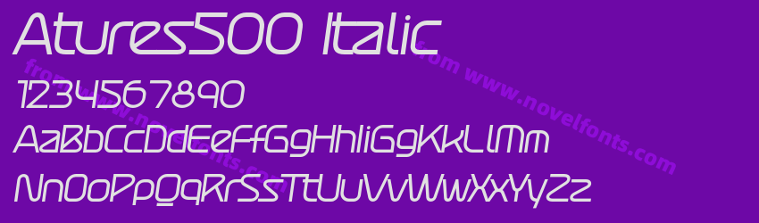 Atures500 ItalicPreview Atures500 ItalicPreview