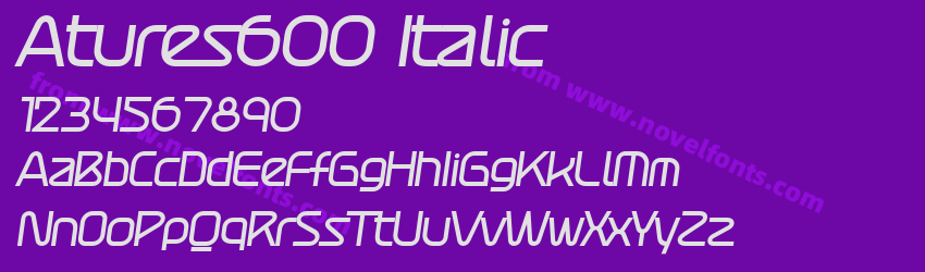 Atures600 ItalicPreview Atures600 ItalicPreview