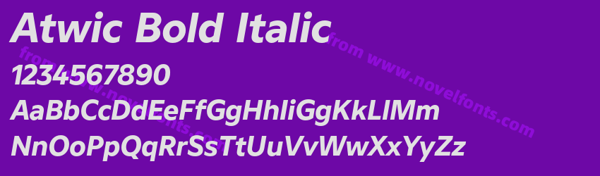 Atwic Bold ItalicPreview Atwic Bold ItalicPreview
