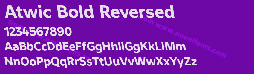 Atwic Bold ReversedPreview Atwic Bold ReversedPreview