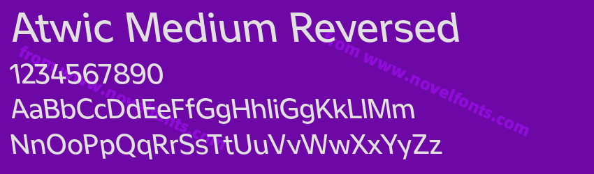 Atwic Medium ReversedPreview Atwic Medium ReversedPreview