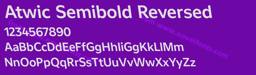 Atwic Semibold ReversedPreview