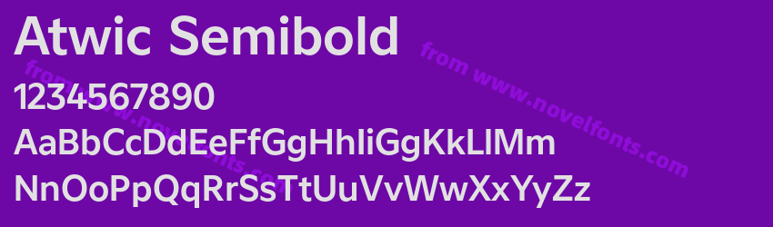 Atwic SemiboldPreview Atwic SemiboldPreview