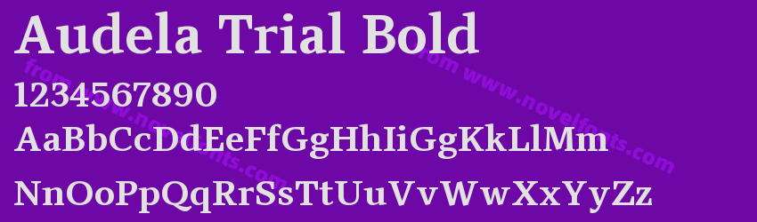 Audela Trial BoldPreview Audela Trial BoldPreview