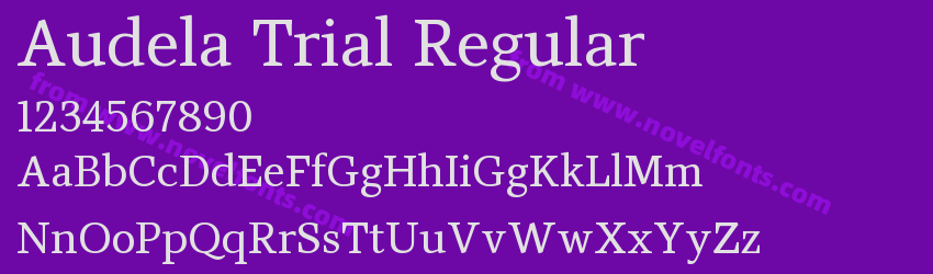 Audela Trial RegularPreview Audela Trial RegularPreview