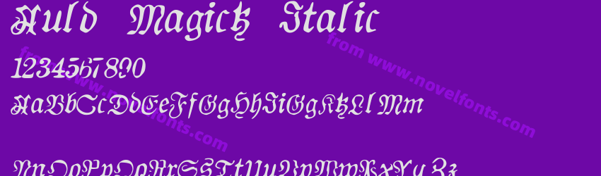 Auld Magick ItalicPreview