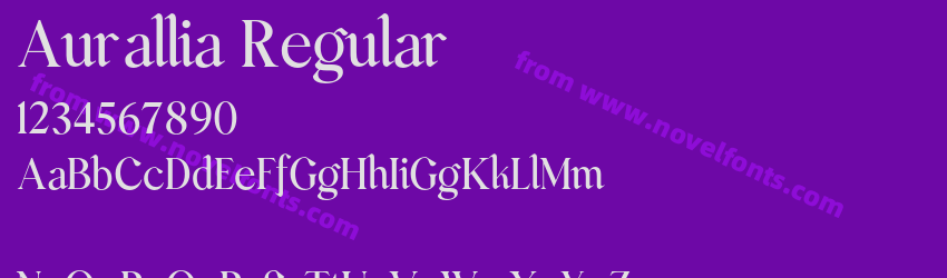 Aurallia RegularPreview Aurallia RegularPreview