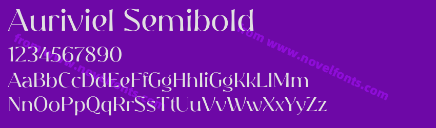 Auriviel SemiboldPreview Auriviel SemiboldPreview