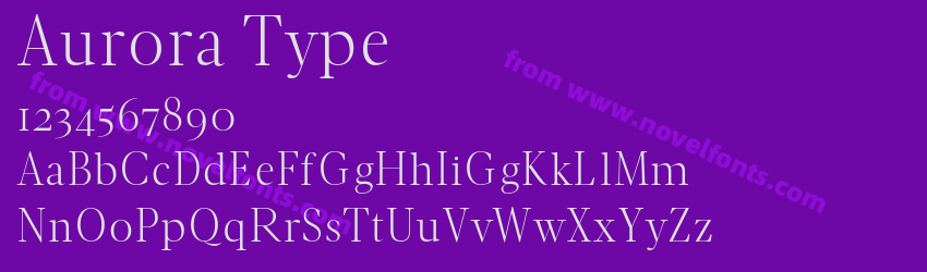 Aurora TypePreview Aurora TypePreview