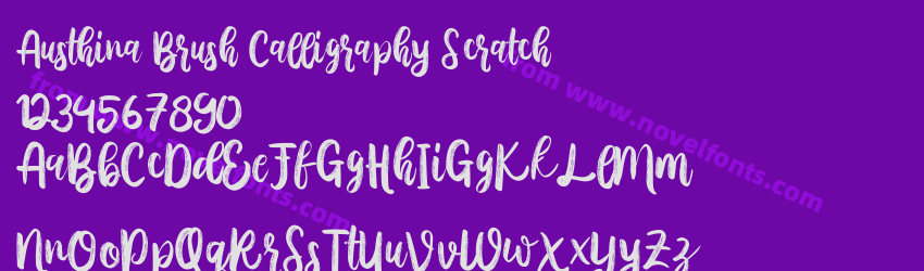 Austhina Brush Calligraphy ScratchPreview Austhina Brush Calligraphy ScratchPreview