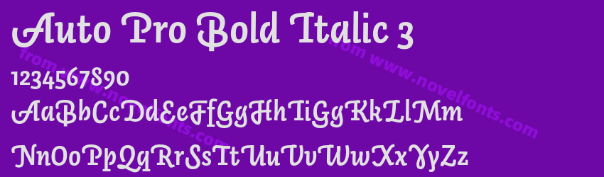 Auto Pro Bold Italic 3Preview Auto Pro Bold Italic 3Preview
