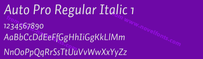 Auto Pro Regular Italic 1Preview Auto Pro Regular Italic 1Preview