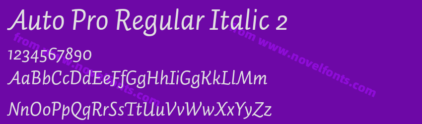 Auto Pro Regular Italic 2Preview Auto Pro Regular Italic 2Preview