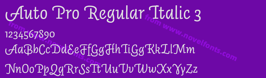 Auto Pro Regular Italic 3Preview Auto Pro Regular Italic 3Preview