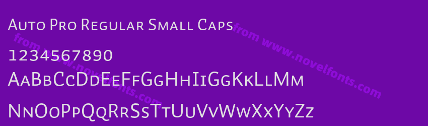 Auto Pro Regular Small CapsPreview Auto Pro Regular Small CapsPreview