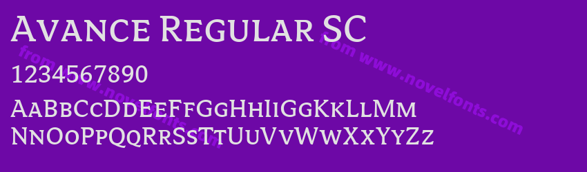 Avance Regular SCPreview