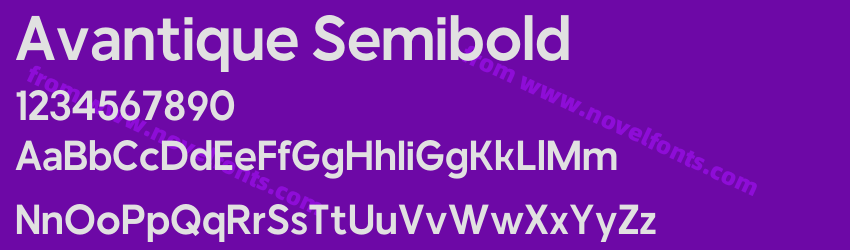 Avantique SemiboldPreview Avantique SemiboldPreview