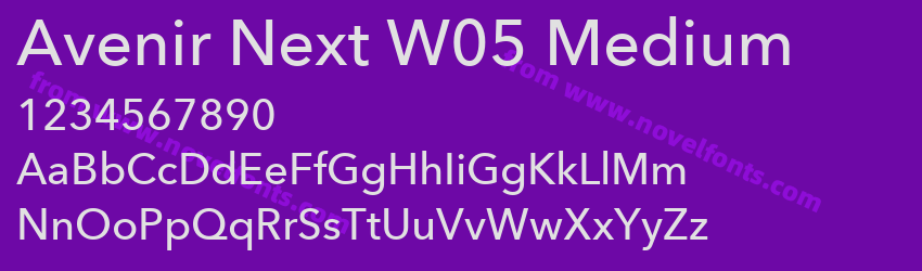 Avenir Next W05 MediumPreview Avenir Next W05 MediumPreview