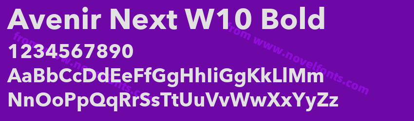 Avenir Next W10 BoldPreview