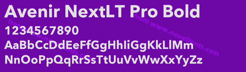 Avenir NextLT Pro BoldPreview
