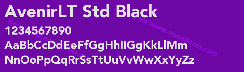 AvenirLT Std BlackPreview AvenirLT Std BlackPreview