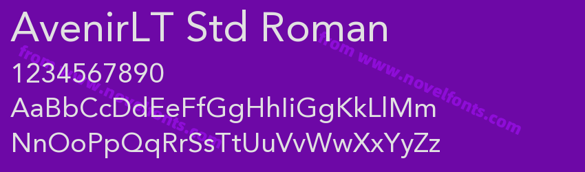 AvenirLT Std RomanPreview AvenirLT Std RomanPreview