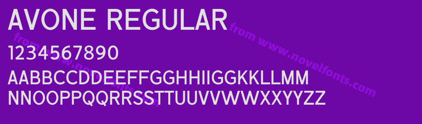 Avone RegularPreview Avone RegularPreview