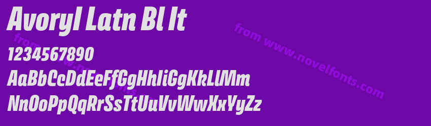 AvoryI Latn Bl ItPreview AvoryI Latn Bl ItPreview