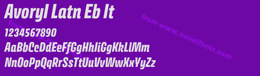 AvoryI Latn Eb ItPreview AvoryI Latn Eb ItPreview