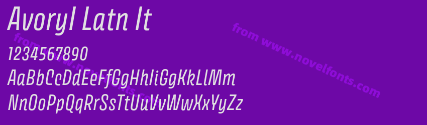 AvoryI Latn ItPreview AvoryI Latn ItPreview