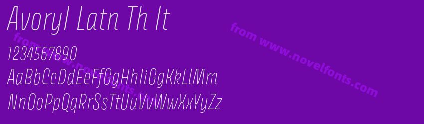 AvoryI Latn Th ItPreview AvoryI Latn Th ItPreview
