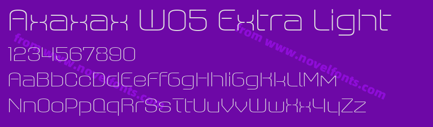 Axaxax W05 Extra LightPreview Axaxax W05 Extra LightPreview
