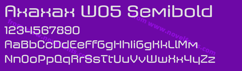 Axaxax W05 SemiboldPreview Axaxax W05 SemiboldPreview