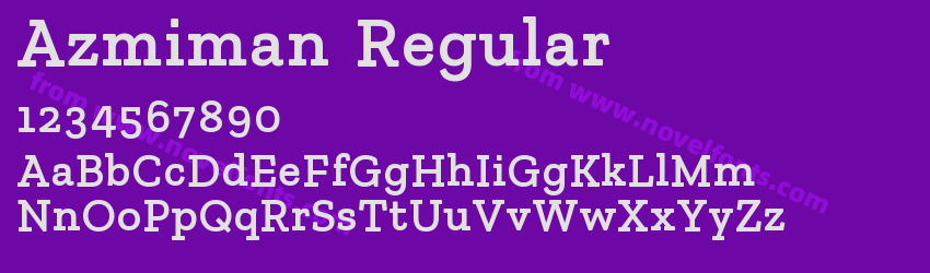 Azmiman RegularPreview Azmiman RegularPreview