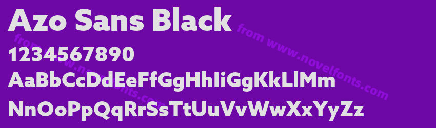Azo Sans BlackPreview Azo Sans BlackPreview