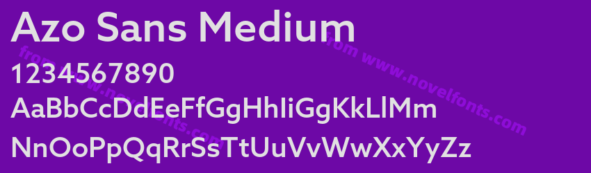 Azo Sans MediumPreview Azo Sans MediumPreview