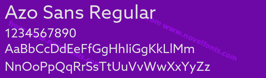 Azo Sans RegularPreview Azo Sans RegularPreview