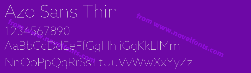 Azo Sans ThinPreview Azo Sans ThinPreview