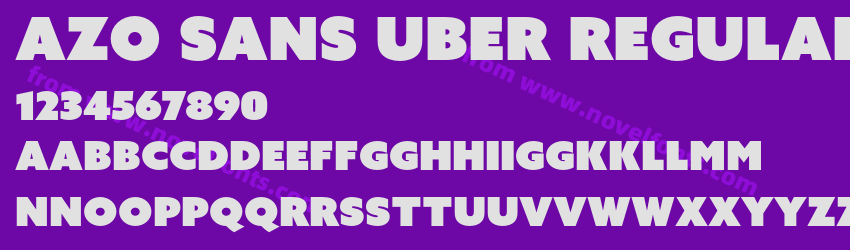 Azo Sans Uber RegularPreview Azo Sans Uber RegularPreview