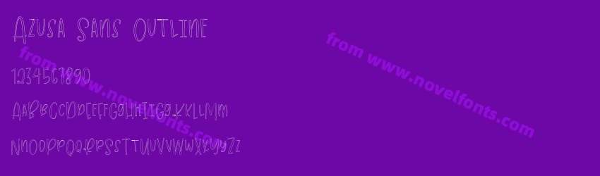 Azusa Sans OutlinePreview Azusa Sans OutlinePreview