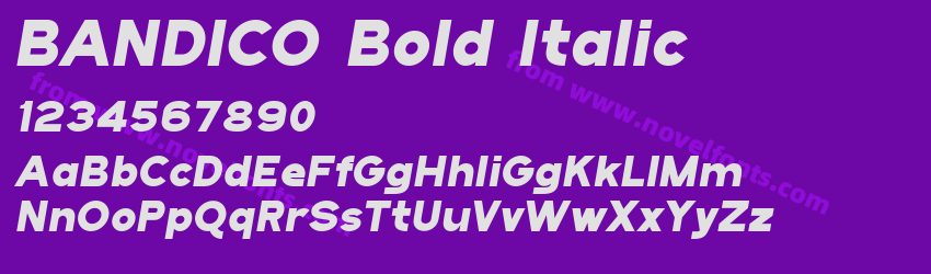 BANDICO Bold ItalicPreview BANDICO Bold ItalicPreview